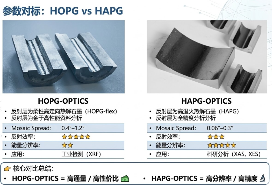 Optigraph Graphite Opticsѡ��ָ��(HOPG vs HAPG)