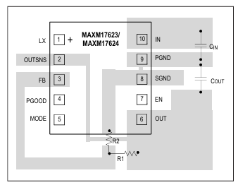 MAXM17623/MAXM17624 ?Module��ѹ��Դ����